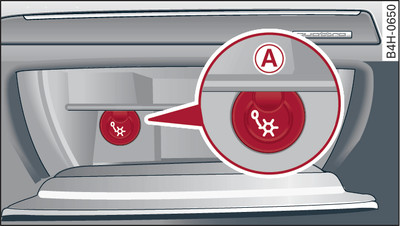 Porta-luvas: ligar/desligar a refrigeração